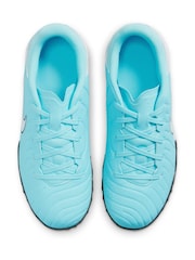 Nike Blue Kids Tiempo Legend 10 Academy Turf Football Boots - Image 7 of 10