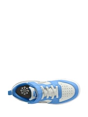 Nike White/Blue Grey Junior Court Borough Low Recraft Trainers - Image 8 of 11