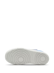 Nike White/Blue Grey Junior Court Borough Low Recraft Trainers - Image 9 of 11