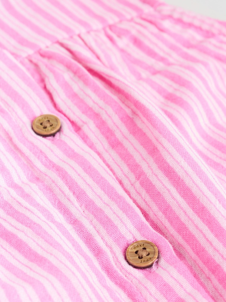 Pink Striped Baby Sleeveless Top and Trouser 2 Piece Set (0mths-2yrs) - Image 11 of 11