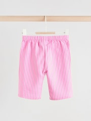 Pink Striped Baby Sleeveless Top and Trouser 2 Piece Set (0mths-2yrs) - Image 4 of 11