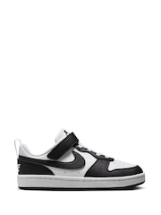 Nike Black/White Junior Court Borough Low Recraft Trainers - Image 1 of 11