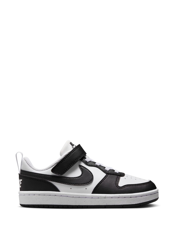 Nike Black/White Junior Court Borough Low Recraft Trainers - Image 1 of 11