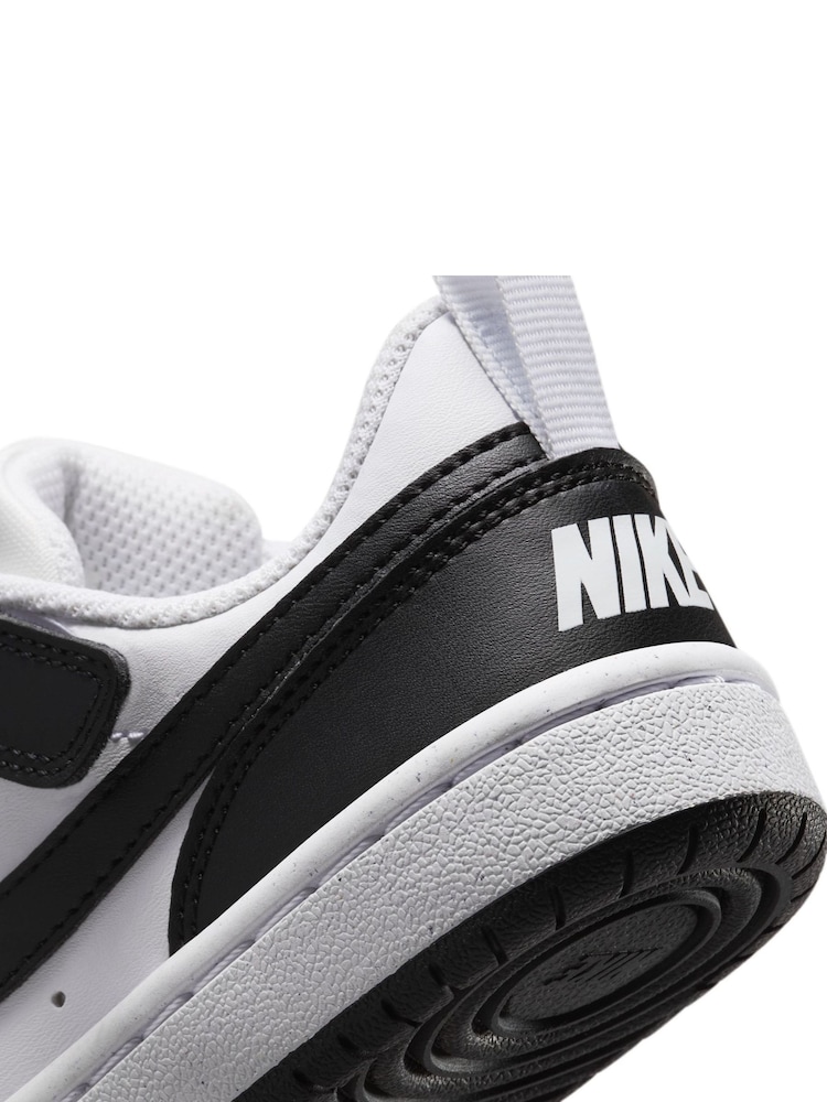 Nike Black/White Junior Court Borough Low Recraft Trainers - Image 11 of 11