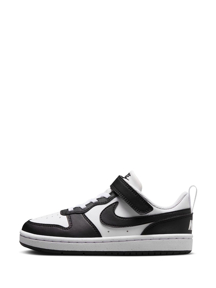 Nike Black/White Junior Court Borough Low Recraft Trainers - Image 2 of 11