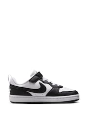 Nike Black/White Junior Court Borough Low Recraft Trainers - Image 3 of 11