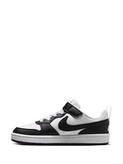 Nike Black/White Junior Court Borough Low Recraft Trainers - Image 4 of 11