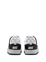 Nike Black/White Junior Court Borough Low Recraft Trainers - Image 6 of 11