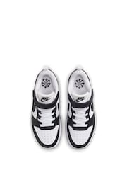 Nike Black/White Junior Court Borough Low Recraft Trainers - Image 7 of 11