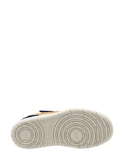 Nike Navy Blue Natural Orange Junior Court Borough Low Recraft Trainers - Image 4 of 4