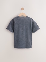 Charcoal/Pink Sun Oversized Graphic Print T-Shirt (3-16yrs) - Image 5 of 8