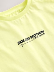 Lime Green Oversized Graphic Print T-Shirt (3-16yrs) - Image 3 of 4