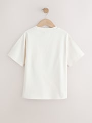 Ecru White Beach Oversized Graphic Print T-Shirt (3-16yrs) - Image 5 of 7