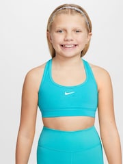 Nike Cactus Blue Dri-FIT Swoosh Support Bra - Image 1 of 5