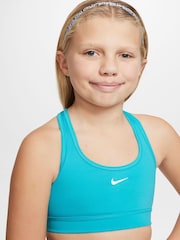 Nike Cactus Blue Dri-FIT Swoosh Support Bra - Image 3 of 5