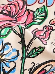 Neutral Flower Oversized Graphic Print T-Shirt (3-16yrs) - Image 7 of 7