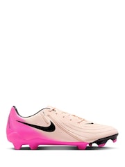 Розовый - Nike Adults Phantom 2 Club Pink Ground Football Boots - Image 1 of 11