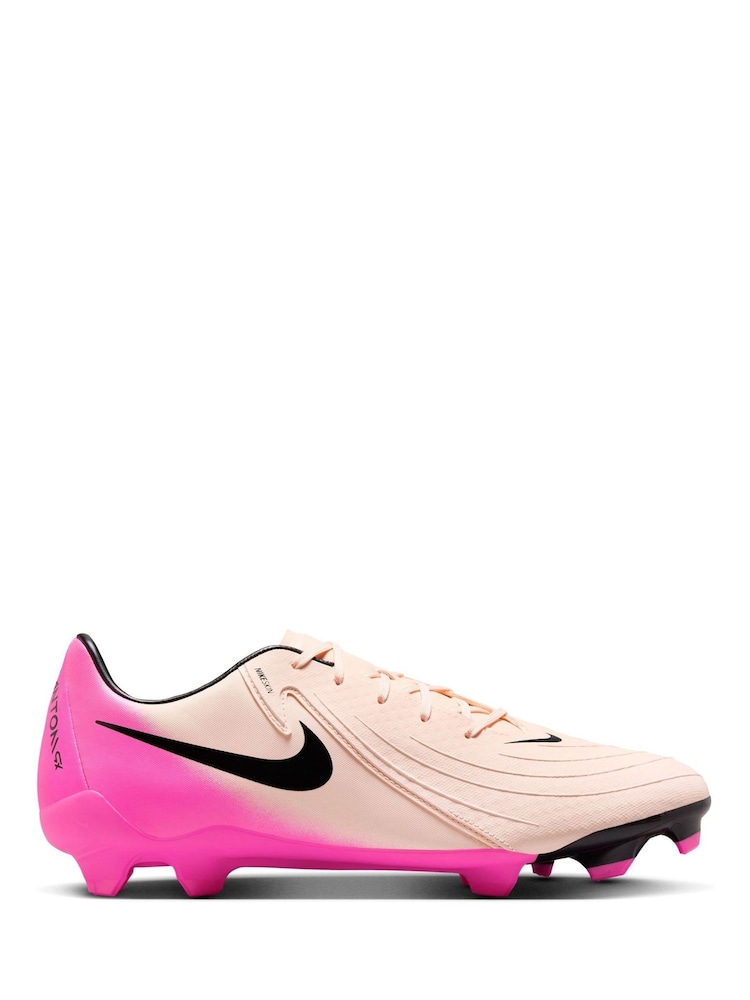 Розовый - Nike Adults Phantom 2 Club Pink Ground Football Boots - Image 1 of 11