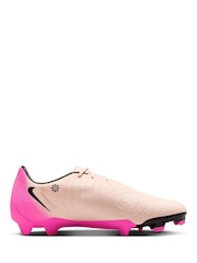 Розовый - Nike Adults Phantom 2 Club Pink Ground Football Boots - Image 3 of 11