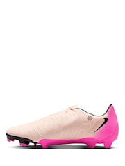 Розовый - Nike Adults Phantom 2 Club Pink Ground Football Boots - Image 4 of 11