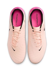 Розовый - Nike Adults Phantom 2 Club Pink Ground Football Boots - Image 7 of 11