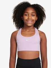 Nike Doll Lilac Dri-FIT Swoosh Support Bra - Image 1 of 3