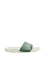 Nike Grey Steam Green Junior/Youth Kawa Sliders - Image 1 of 4