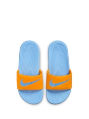Nike Orange Blue Junior/Youth Kawa Sliders - Image 3 of 7