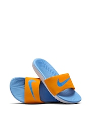 Nike Orange Blue Junior/Youth Kawa Sliders - Image 4 of 7
