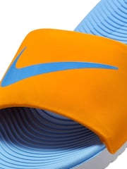 Nike Orange Blue Junior/Youth Kawa Sliders - Image 7 of 7