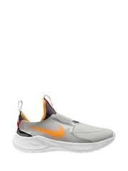 Nike Grey Orange Youth Flex Runner 3 Trainers - Image 1 of 4