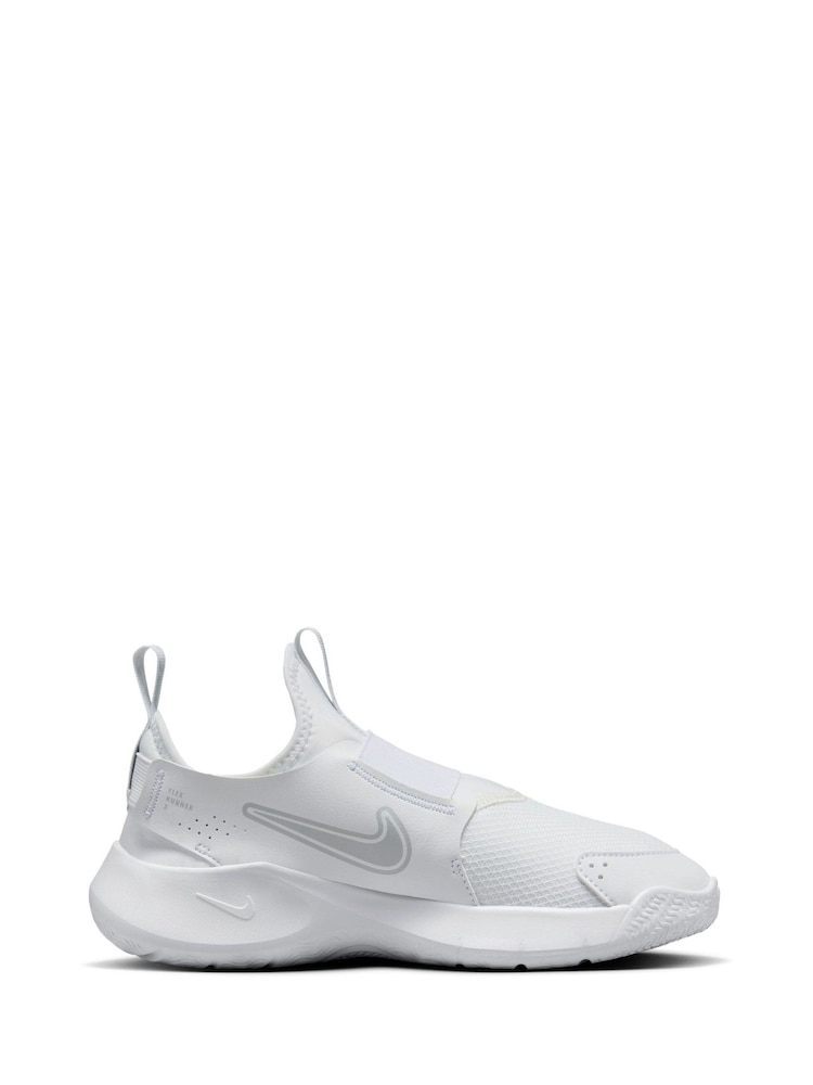 Nike White Youth Flex Runner 3 Trainers - Image 1 of 11