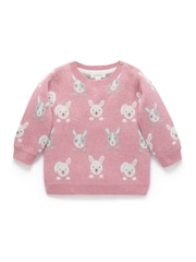 Purebaby Pink Animal Print Cozy Jumper - Image 2 of 5