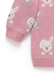 Purebaby Pink Animal Print Cozy Jumper - Image 5 of 5