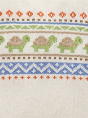 Purebaby Cream Little Turtle Print Jumper - Image 4 of 4