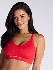 Rouge - Brassière et string brodés Boux Avenue - Image 1 de 3