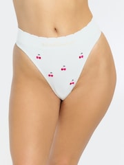 Mistura de marfim - Sutiã e tanga bordados em cerejeira Boux Avenue - Imagem 6 de 6