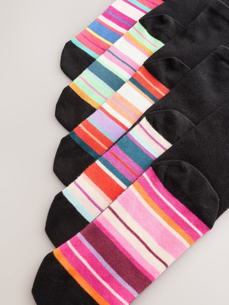 Rayas multicolor - Pack de 5 pares de calcetines tobilleros con detalle en la planta - Imagen 8 de 8 Rayas multicolor - Pack de 5 pares de calcetines tobilleros con detalle en la planta - Imagen 8 de 8