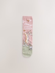 وردي/أزرق - حزمة من 2 جوارب بتصميم مرخص من Guess How Much I Love You - صورة 2 من 5