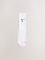 Snoopy Ribbed Sport Ankle Socks 3 Pack With Arch Support - Image 4 of 6