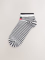 Pink/Grey Strawberry Trainer Socks 4 Pack - Image 4 of 7