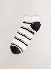 Black & White Safari Trainer Socks 4 Pack - Image 3 of 7