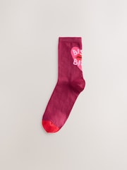 Bisou Slogan - Pack de 4 pares de calcetines tobilleros - Imagen 5 de 7