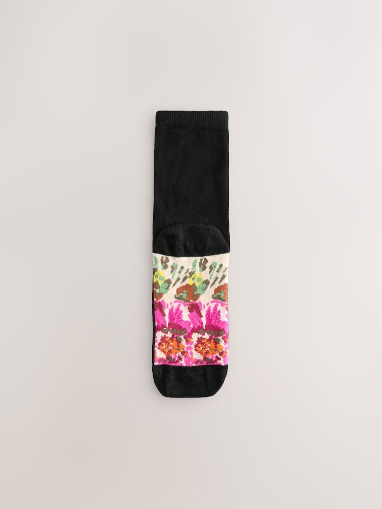 Floral bonito - Pack de 5 pares de calcetines tobilleros con detalle en la planta - Imagen 2 de 8 Floral bonito - Pack de 5 pares de calcetines tobilleros con detalle en la planta - Imagen 2 de 8