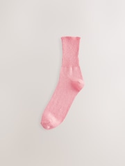 Pink / Blue Ankle Socks 2 Pack - Image 2 of 5