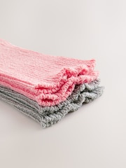 Pink / Blue Ankle Socks 2 Pack - Image 4 of 5