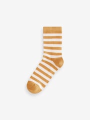 Ochre Yellow Western Ankle Socks 4 Pack - Image 5 of 7