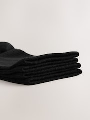 Black Rib Modal Ankle Socks 4 Pack - Image 4 of 4