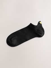 Black/Fruit Embroidered Motif Trainer Socks 4 Pack - Image 4 of 5