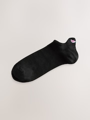 Black/Fruit Embroidered Motif Trainer Socks 4 Pack - Image 5 of 5